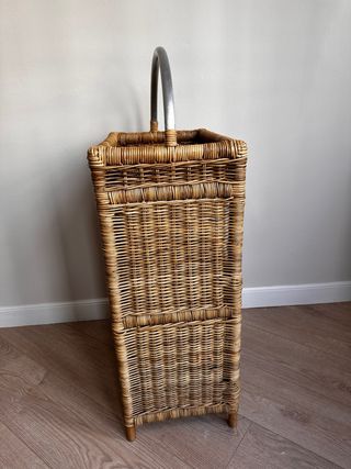 Carro de cocina mimbre 3 estantes