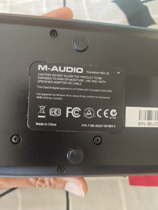 M-Audio Keystation Mini 32 con cable