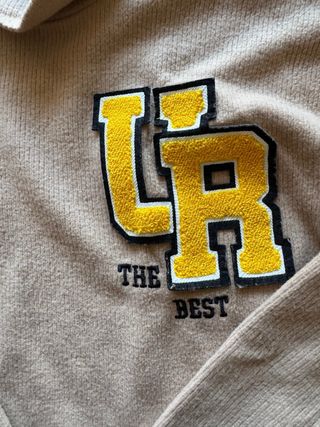 Jersey Bershka beige cuello alto