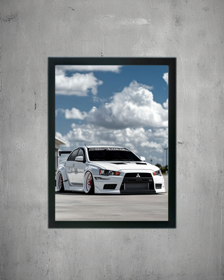 Cuadro BMW M4 Teal Madera