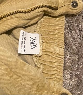 Pantalón Zara Beige Elástico