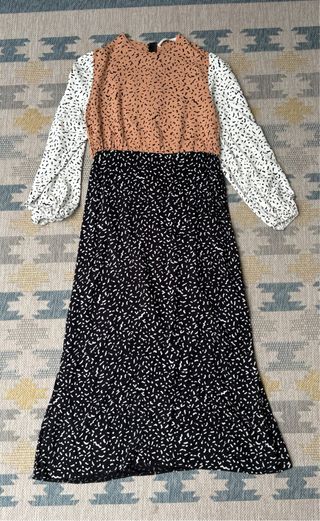 Vestido largo estampado talla 38