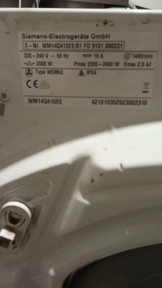 Lavadora Siemens 7kg