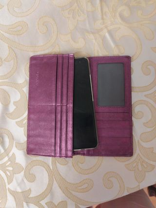 Bottega Veneta Portafoglio Viola Intrecciato
