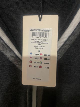 Chaqueta Jack & Jones Talla S Gris