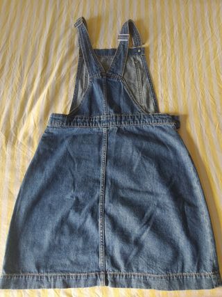 Mono Peto Falda vaquera azul