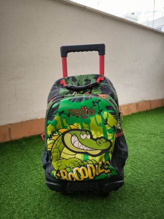 Mochila Totto con ruedas Crocodile