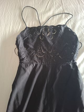 Vestido Negro Zara Espalda Descubierta