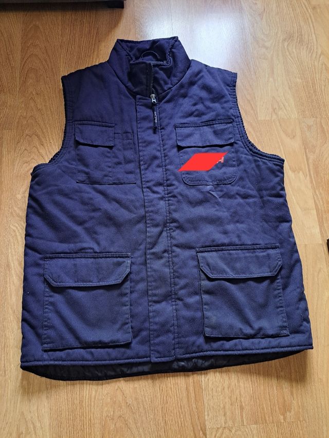 Chaleco de trabajo azul