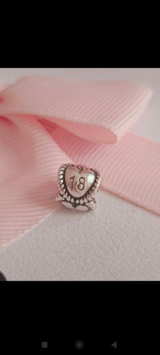 Pandora Charm Corazón 18 Plata