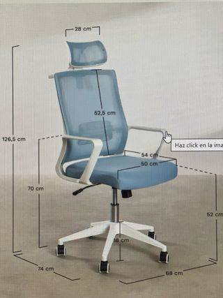 Silla de oficina ergonómica SKLUM