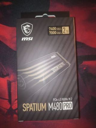 MSI Spatium M480 Pro 2TB SSD M.2 PCIe 4.0 NVMe