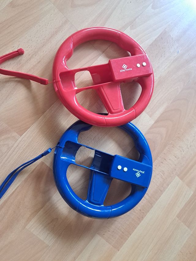 Volantes Wii PlayTools Rojo y Azul