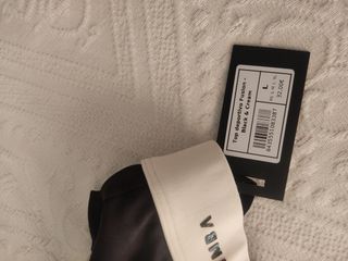 Sujetador deportivo LIMBA negro y blanco, talla L 