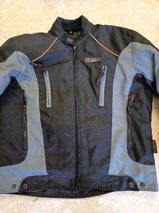 Chaqueta Moto 2 Wheels Negra y Gris