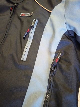 Chaqueta Moto 2 Wheels Negra y Gris