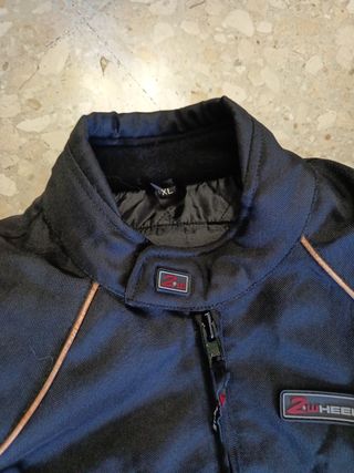 Chaqueta Moto 2 Wheels Negra y Gris
