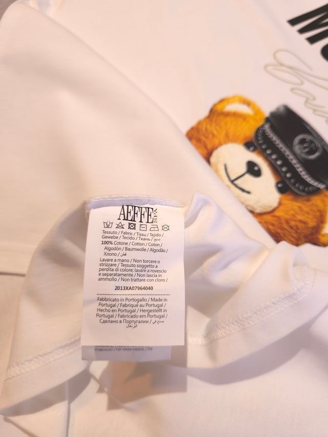 Camiseta Moschino Oso Motero Talla M Ref-48300