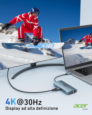 Hub USB Acer + Lettore Schede BB037