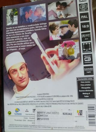 DVD original película SEMEN: Una Historia de Amor