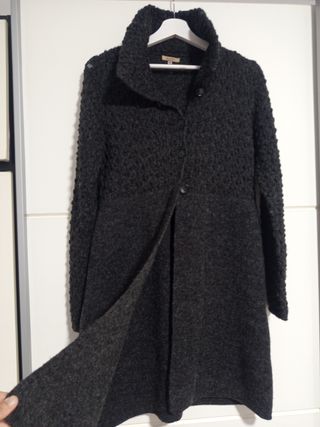 Chaqueta de lana gris talla M