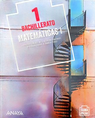 Libro matemáticas primero bachillerato Anaya