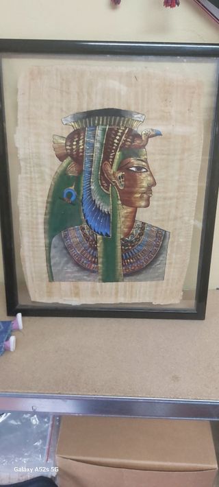 Quadro Papiro Egiziano Vintage