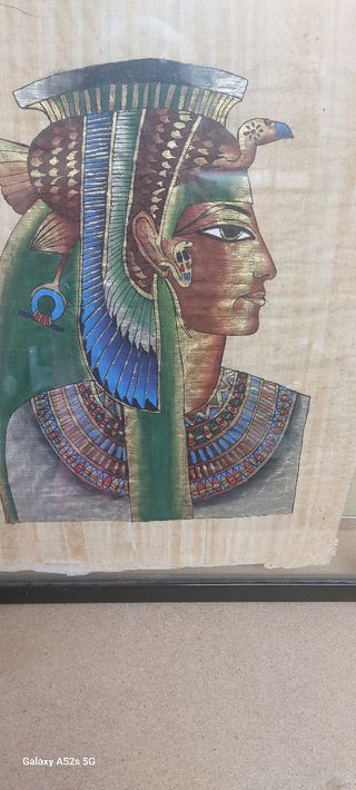 Quadro Papiro Egiziano Vintage