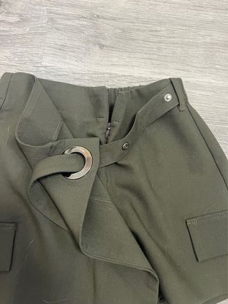 Falda pantalón verde militar