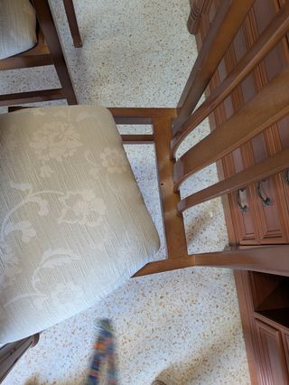 Mesa comedor extensible con 6 sillas