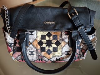 Bolso Desigual Negro Multicolor