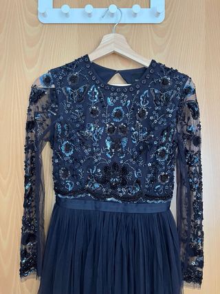Vestido Fiesta Azul Noche Needle & Thread