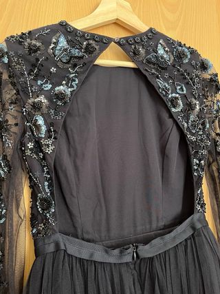 Vestido Fiesta Azul Noche Needle & Thread