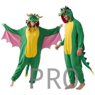Pijama de Dragón Unisex de Peluche para Adultos