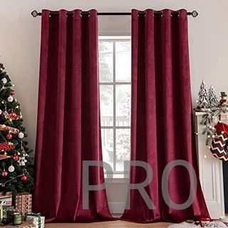 Cortinas Burdeos Terciopelo