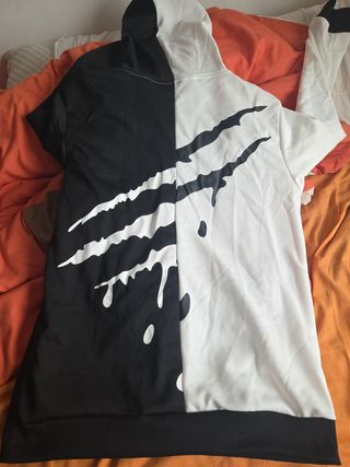 Sudadera bicolor blanco y negro