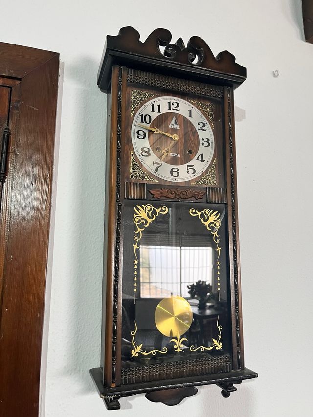 Reloj de Pared Antiguo Madera