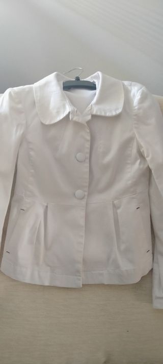 Chaqueta Blanca de niña, talla 10/12