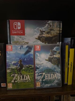 Nintendo Switch OLED Zelda TOTK, juegos y SD 256GB
