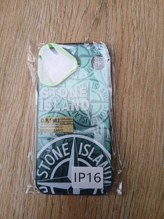 Custodia per iPhone 16 Stone Island - Verde scuro