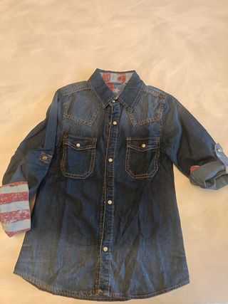 Camicia bimbo cotone 7-8 anni