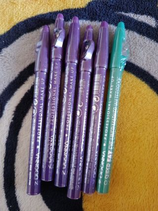 Lápiz de Ojos ZUDONNA 2 en 1 Verde y Morado