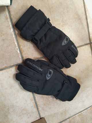 Guantes de Nieve Salomon Hombre Negros T-L