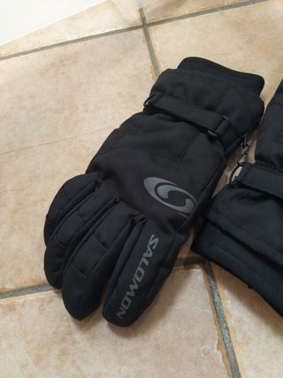 Guantes de Nieve Salomon Hombre Negros T-L