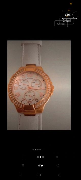 Orologio da polso donna oro e bianco