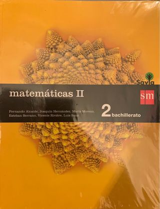 Matemáticas II. 2 Bachillerato. Savia