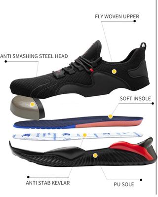 Zapatos de Seguridad Unisex Talla 45