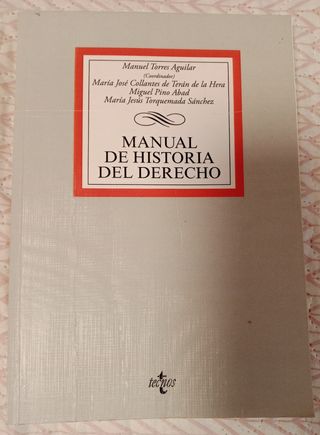 Manual de Historia del Derecho