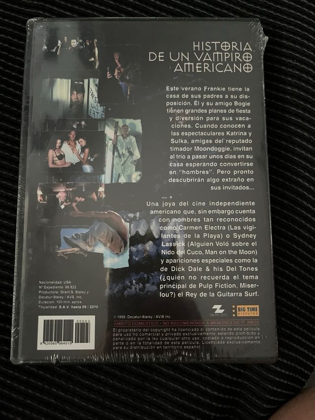 DVD Historia de un Vampiro Americano