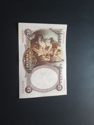 Billete 25 Pesetas Banco de España 1931